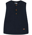 Hust and Claire Waistcoat - Wool - Edi - Knitted - Blue Night