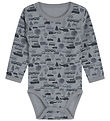 Hust and Claire Bodysuit l/s - Wool/Bamboo - Baloo - Blue Wind