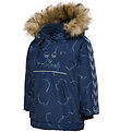 Hummel Winter Coat - hmlJessie Tex - Black Iris w. Print