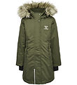 Hummel Vinterjacka - hmlAlma Tex - Olive Natt