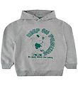 The New Hoodie - TnHoward - Grey Melange w. Green