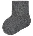 Name It Socks - Terrycloth - NbmWaksi - Wool - Drak Grey Melange