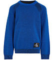 Calvin Klein Blouse - Knitted - Two Toned Badge - Kettle Blue