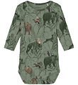Name It Bodysuit l/s - NbmOman - Oil Green w. DYR