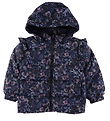 Name It Veste Rembourre - NmfMelody - Dark Sapphire av. Fleurs