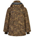 Mikk-Line Winter Coat - Recycled - Kelp w. Print