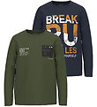 Name It Blouse - NkmVictor - 2-Pack - Dark Sapphire/Rifle Green