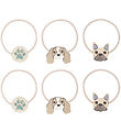 Mimi & Lula Elastic Hair Bands - 6 pcs - Doggy - Horse Duck Houn