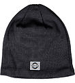 Mikk-Line Beanie - Wool/Acrylic - 2-layer - Dark Grey Melange