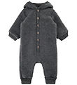 Mikk-Line Pramsuit w. Hood - Wool - Anthracite Melange