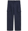 Designers Remix Broek - Cargo - Zoe - Navy/White Krijtstreep