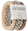 Kknekki Elastic Hair Bands - 4-Pack - Brown/Blue/Beige