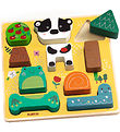 Djeco Puzzlespiel - 10 Teile - Holz Happy