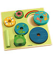 Djeco Puzzlespiel/Stapelspielzeug - 8 Teile - Holz - Rainbow