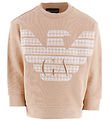 Sweat-shirt Emporio Armani - Gingembre clair av. Blanc