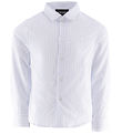 Chemise Emporio Armani - Blanc/Bleu à Rayures