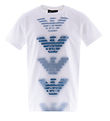 Emporio Armani T-Shirt - Wit m. Blauw