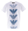 Emporio Armani T-Shirt - Blanc av. Bleu