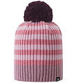 Reima Mütze - Wolle/Acryl - Tipla - Grey Pink m. Streifen