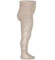 Condor Tights w. Pointelle - Wool/Acrylic - Beige