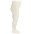 Condor Tights w. Pointelle - Wool/Acrylic - White