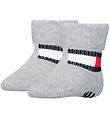 Tommy Hilfiger Socks w. Anti-Slip - 2-Pack - Baby Flag - Light