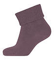 Melton Socken m. Anti-Rutsch - Grape Shake