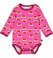 Freds World Romper l/s - Heart - Fuchsia