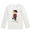 Polo Ralph Lauren Blouse - Holiday - White w. Soft Toy