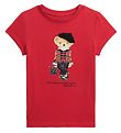 Polo Ralph Lauren T-shirt - Holiday - Red w. Soft Toy