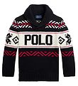 Polo Ralph Lauren Blouse - Tricot - Holiday - Noir/Blanc av. Ro