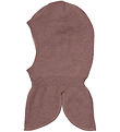 Color Kids Balaclava - Wool/Cotton - 2-layer - Burlwood