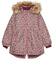 Minymo Winter Coat - Fig w. Flowers