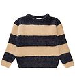 The New Blouse - Knitted - TnIsalina - Black Beauty/Beige w. Cop