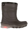 Color Kids Thermo Boots w. Light - Fudge w. Red