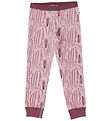 Joha Leggings - ull/Bómull - Bleikt/Zebra