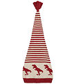 Minymo Christmas Hat - Knitted - Rio Red w. Dino