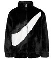Nike Jacket - Soft & Cozy - Faux Fur - Black