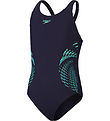 Speedo Swimsuit - Placement Muscleback - Navy/Green