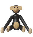 Kay Bojesen Wooden figure - Monkey - 10 cm - Mini - Dark Stained