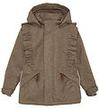 En Fant Winter Coat - Chocolate Chip w. Gold Dots