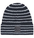 Color Kids Beanie - Wool/Acrylic - Total Eclipse w. Stripes