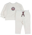 Tommy Hilfiger Fleece Suite - Baby Check Stamp - Ancient White