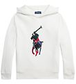 Polo Ralph Lauren Sweat  Capuche - Holiday - Blanc av. Logo