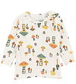 Katvig Blouse - White w. Mushrooms