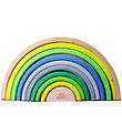 Grimms Holzspielzeug - Regenbogen - 10 Teile - Neongrün
