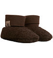 Huttelihut Booties - Wool/Cotton - 2-layer - Poohf - Brown