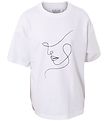 Hound T-shirt - Oversized - White w. Print