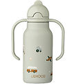 Liewood Water Bottle - Kimmie - Vehicles/Dove Blue