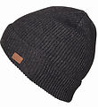 Melton Beanie - Wool - Rib - Dark Grey Melange